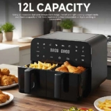 12L Christmas Air Fryer Gift Dual for Home 7 Preset Timer Control Touch Screen sold & shipped by DaleDomestic