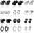 12Pcs Mens Earrings, Earrings for Men, Suitable for Leisure Outings, Social Gatherings, and Formal Events