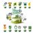 13 Pcs World Cup Soccer Cake Toppers for Birthday Cakes