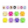 14-Piece Taba Squishy Paw Set, Multi-Color Decor