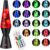 14.5 Art Deco Liquid Motion Lamp, Remote Control 17 Colour Changing Night Light, Retro Mood Lamp for Bedroom Decor, Kids/Adults Gift for Christmas, Party (Black)