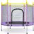 140cm Kids Trampoline with Safety Enclosure Net, 200KG Weight Capacity Indoor/Outdoor Trampoline for Children, Galvanized Steel Frame & PP Mat for Garden, Backyard Fitness Jumping