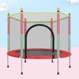 140cm Trampoline with Safety Net Indoor/Outdoor Use (Red)
