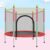 140cm Trampoline with Safety Net Indoor/Outdoor Use (Red)