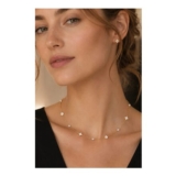 14K Gold Plated Elegant Clover & Pearl Necklace with Gift Box