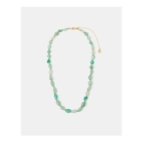 14ct Gold-Plated Aventurine Stone Necklace