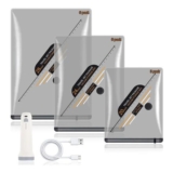 15-Pack Vacuum Storage Bags with Wireless Pump, 3 Sizes