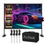 150-Inch Portable 4K HD Projector Screen with Stand, 16:9
