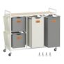 150 L Laundry Sorter, with 4 Compartments