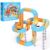 155pcs Clickrail Electric Train Set for Kids,Magic Rail Cube,3D Embedded Layouts Train Track Fusion Toy,DIY Cube Track,with Gravity-Defying Motorized Train,for Boys & Girls 3(155pcs)