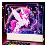 16-Inch Dual-Panel LED Drawing Board for Kids