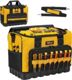 16 Inch Heavy Duty Tool Bag, Multiple Pockets, Waterproof Base