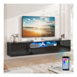 160cm High-Gloss Floating TV Stand for TVs up to 65in