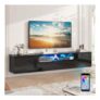 160cm High-Gloss Floating TV Stand for TVs up to 65in
