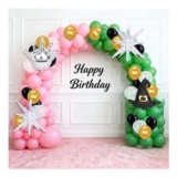 160pcs Witch Theme Balloon Arch Set with Hat and Crown