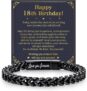 18th 21st Birthday Gifts for Men Boys, Bracelet Engraved Love You Forever