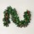 1pc 6FT/1.8M Christmas Garland with Lights, Christmas Garlands for Fireplace Stairs Artificial Wreath with LED Lights and Bow Pine Cones Berries for Xmas Tree Front Door Holiday Decor