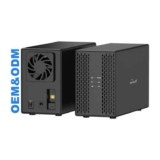 2 Bay External Hard Drive RAID Enclosure USB C with Fan for 2.5 3.5 SATA HDD/SSD at Shenzhen Blueendless Co., Ltd