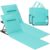 2 Folding Deck Beach Sunloungers, Outdoor Chairs Mats, Reclining Back, 158×55 cm, Lake Blue – sold FB Songmics Home UK