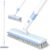 2 In 1 Floor Scrub Brush with Squeegee Edge, Bathroom Floor Cleaning Scrubber With 180 Adjustable Long Handle,Scrubber And Squeegee For Cleaning Garage,Tile, Hardwood,Pool,Patio
