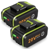 2 Pack 20V 5.0Ah Battery for Worx, ASUNCELL Li-ion Replacement Battery for 20V WA3551 – Sold by ASUNCELL-UK