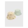 2 Pack Baby Multicolour Gingham Elephant Hats