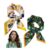 2-Pack Cat Print Silk Square Scarves, 27.5-in Neck Bandanas