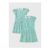 2 Pack Girls Green Gingham Knit Collar plus Fit School Dresses (3yrs)