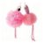 2-Pack Kids Bath Sponges – Flamingo Mesh Shower Puff with Loop