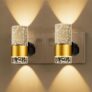 2 Pack Night Light Plug in Wall for Living Room, Bedroom & Hallway, Nightlight with Dusk to Dawn Sensor, LED Bedside Lamp Wireless for Home Decor & Accessories, Adjustable Brightness 0-100LM, 3000K