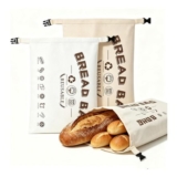 2-Pack Reusable Beeswax Bread Bags for Sourdough