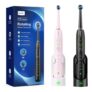 2-Pack Rotating Electric Toothbrushes for Adults & Kids, 10 Heads