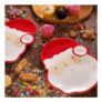 2 Pack Santa Dip Plate – Red/White