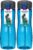 2 Pack Sistema Hydrate Quick Flip Water Bottle 800 ml BPA Free Water Bottle with Straw (Assorted Colours)