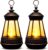 2 Pack Small Solar Lantern Replacement for Outdoor Statue, Mini Waterproof Hanging Solar Powered Light for Yard Porch Outdoor Garden Decor, Gardening Gifts for Women and Mum