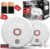 2 Pack Smoke Alarms for Home 10-Year Life Fire Alarms with 5-Year Replaceable Battery, EN14604 Certified Photoelectric Smoke Detector with Silence Button, LED Light, for Kitchen, Caravan, Office