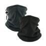 2-Pack Winter Fleece Neck Warmer, Windproof Drawstring Gaiter, Unisex