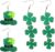 2 Pairs of Four-Leaf Clover Earrings, Acrylic Earrings, Womens Earrings, Simple and Versatile Jewelry, Clothing Accessories.