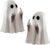 2 Pcs Halloween Middle Finger Ghost Ghost Decorations Spooky Funny Table Ornament for Prank Party, Unique Haunted House Decor, Eye Catching Gift for Teens and Adults Halloween Humor Prop