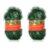 2 Pieces, 52ft/16m Christmas Garland Artificial Green Tinsel Staircase Garland Soft Xmas Greenery for Indoor Outdoor