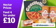 2 Pizzas 1 Garlic Bread 1 Drink (Beers or Soft Drinks) Nectar Price