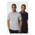 2 Pk Pure Cotton Tipped Polo Shirts Black/Grey