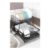 2-Tier Dish Drainer Rack with Kitchen Utensil and Glass Holder