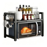 2-Tier Expandable Countertop Microwave Rack