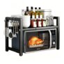 2-Tier Expandable Countertop Microwave Rack