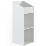 2 Tier Modern Vinyl Record LP Storage Unit. White/Black/Oak – Sold by Charles Jacobs