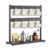 2-Tier Mug Tree with Storage Base, 16-Hook Organizer, Black