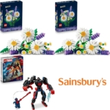 2 for £15 on Toys Including LEGO Botanicals 11508 Daisies / Marvel 76337 Miles Morales Mech vs. Spider-Man 2099