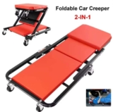 2 in 1 Car Creeper & Mechanic Stool, Foldable – Lying/Sitting Position – New Customers – by Upstandplus Store