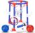 2 in 1 Floating Pool Basketball Hoop – Swimming Pool Toys, Shooting & Toss Game for Outdoor Indoor Water Camping Garden Play, Inflatable Toys for Kids Teenagers Adults for Summer Holiday Party, Blue